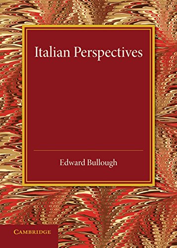 Italian Perspectives An Inaugural Lecture [Paperback]