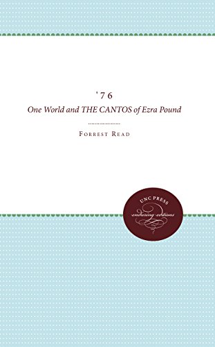 '76 One World And The Cantos Of Ezra Pound [Paperback]