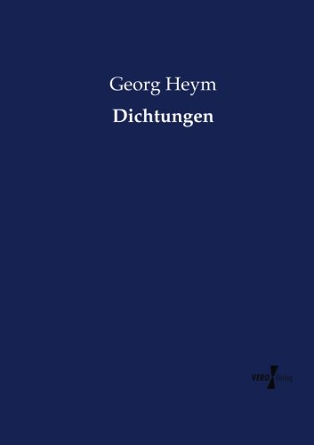 Dichtungen (german Edition) [Paperback]