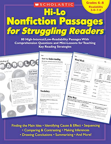 Hi-Lo Nonfiction Passages for Struggling Read