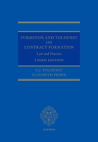 Furmston and Tolhurst on Contract Formation: Law and Practice 3e [Hardcover]