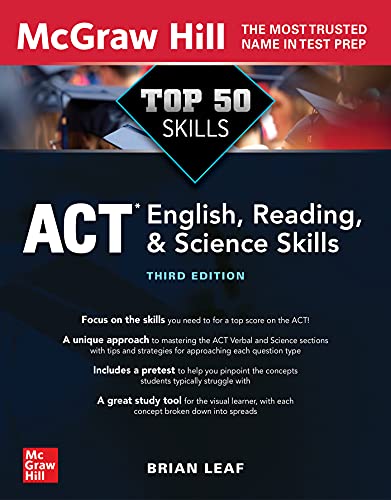 Top 50 ACT English, Reading, and Science Skills, Third Edition [Paperback]