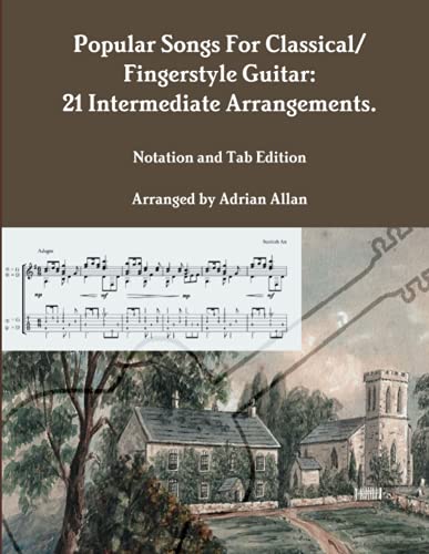 Popular Songs for Classical/ Fingerstyle Guitar  21 Intermediate Arrangements.  [Paperback]