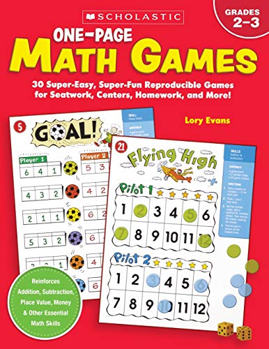 One-Page Math Games: 30 Super-Easy, Super-Fun