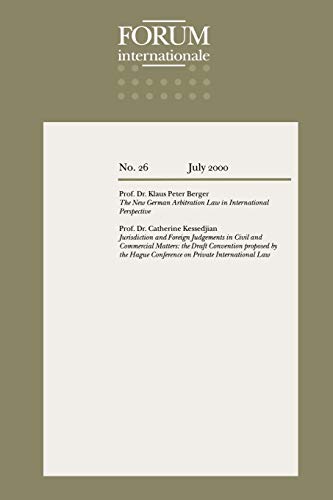 Ne German Arbitration La in International Perspective Jurisdiction and Foreign [Paperback]