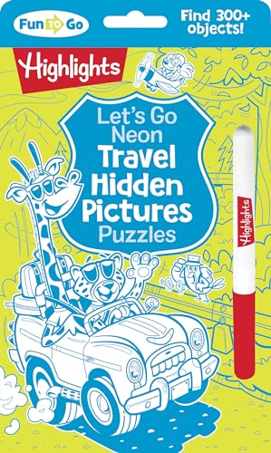 Let's Go Neon Travel Hidden Pictures Puzzles [Paperback]