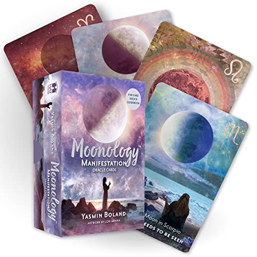 Moonology Manifestation Oracle: A 48-Card Moon Astrology Oracle Deck and Guidebo [Cards]