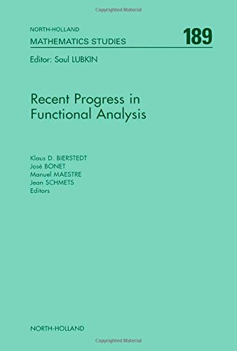 Recent Progress in Functional Analysis [Hardcover]