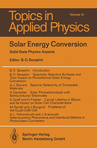 Solar Energy Conversion Solid-State Physics Aspects [Paperback]