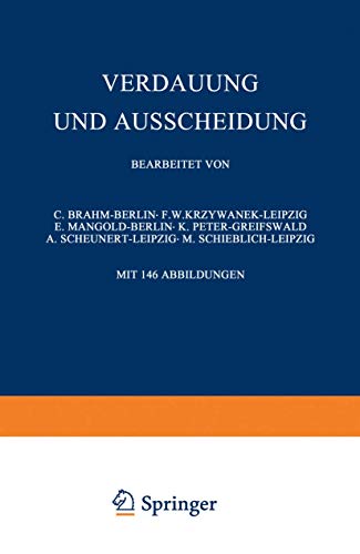 Verdauung und Ausscheidung [Paperback]