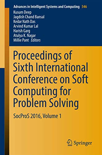 Proceedings of Sixth International Conference on Soft Computing for Problem Solv [Paperback]