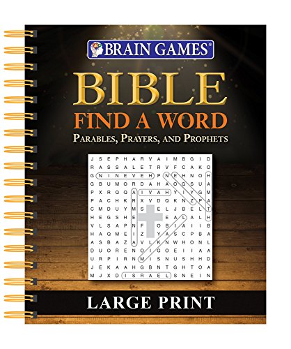 Brain Games. Bible Find A Word - Large Print [Spiral-bound]