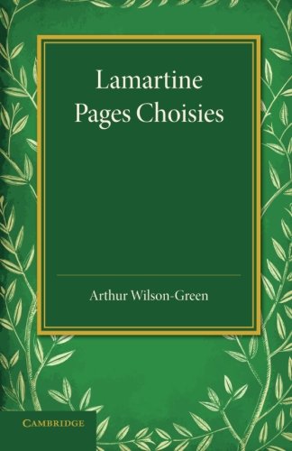 Lamartine Pages Choisies [Paperback]