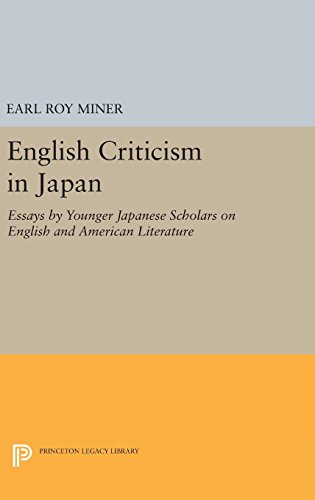 English Criticism in Japan Essays by Younger Japanese Scholars on English and A [Hardcover]