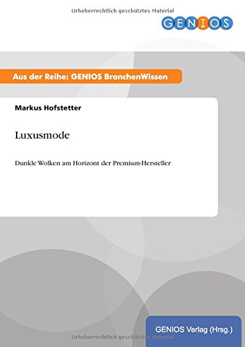 Luxusmode (german Edition) [Paperback]