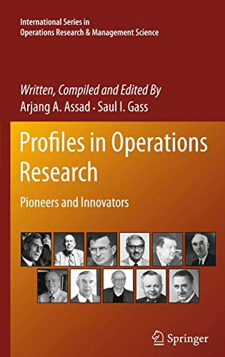 Profiles in Operations Research: Pioneers and Innovators [Hardcover]