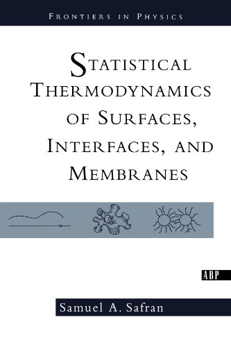 Statistical Thermodynamics Of Surfaces, Interfaces, And Membranes [Paperback]