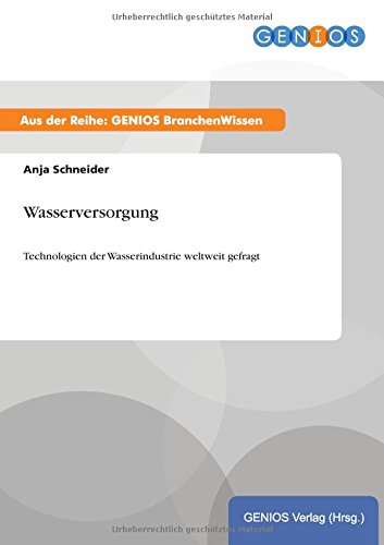 Wasserversorgung (german Edition) [Paperback]