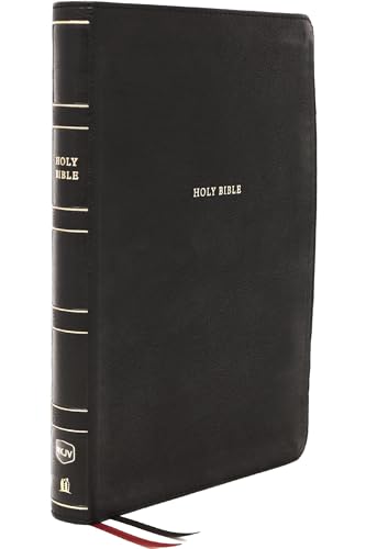 NKJV Holy Bible, Giant Print Center-Column Reference Bible, Black Leathersoft, T [Leather / fine bindi]