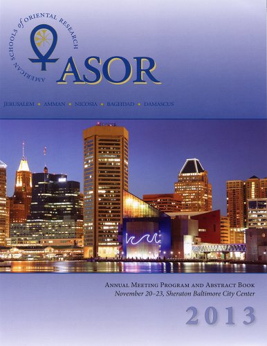 ASOR Annual Meeting Program and Abstract Book 2013 [Paperback]