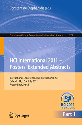 HCI International 2011 Posters' Extended Abstracts: International Conference, HC [Paperback]