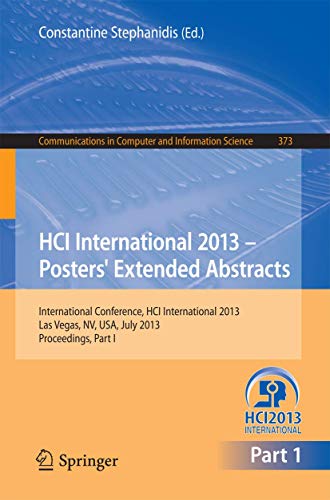 HCI International 2013 - Posters' Extended Abstracts: International Conference,  [Paperback]