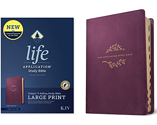 KJV Life Application Study Bible, Third Edition, Large Print (Red Letter, Leathe [Leather / fine bindi]