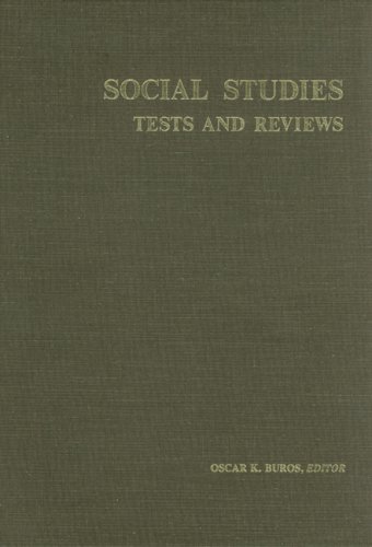 Social Science Tests And Revies (tests In Print (buros)) [Hardcover]