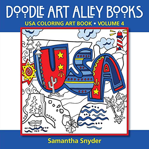 Usa Coloring Art Book (doodle Art Alley Books) (volume 4) [Paperback]