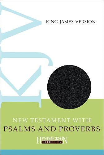 KJV New Testament with Psalms and Proverbs (Imitation Leather, Black) [Leather / fine bindi]