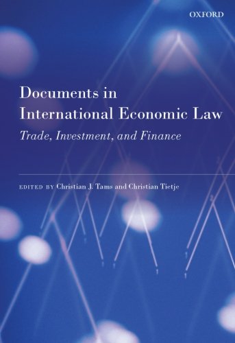 Documents in International Economic La Trade, Investment, and Finance [Paperback]