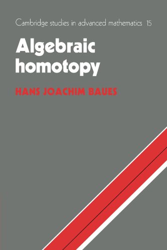 Algebraic Homotopy [Paperback]