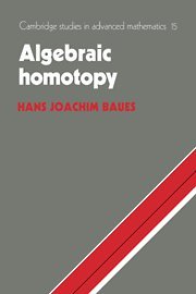 Algebraic Homotopy [Hardcover]