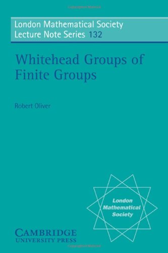 Whitehead Groups of Finite Groups [Paperback]