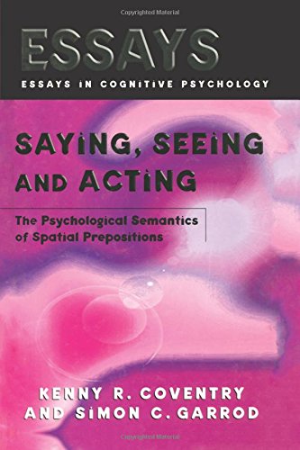 Saying, Seeing and Acting The Psychological Semantics of Spatial Prepositions [Paperback]