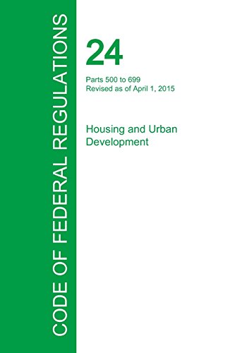 Code Of Federal Regulations Title 24, Volume 3, April 1, 2015 [Paperback]