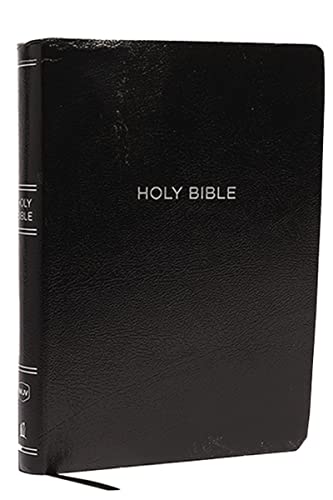 NKJV Holy Bible, Super Giant Print Reference Bible, Black Leather-look, 43,000 C [Paperback]