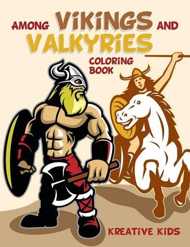 Among Vikings and Valkyries Coloring Book [Paperback]