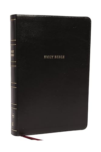 NKJV Holy Bible, Super Giant Print Reference Bible, Black Leathersoft, 43,000 Cr [Leather / fine bindi]