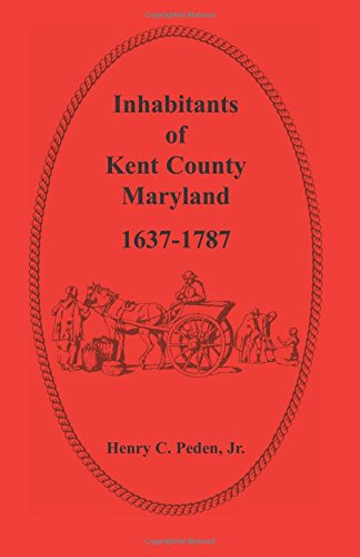 Inhabitants Of Kent County, Maryland, 1637-1787 [Paperback]