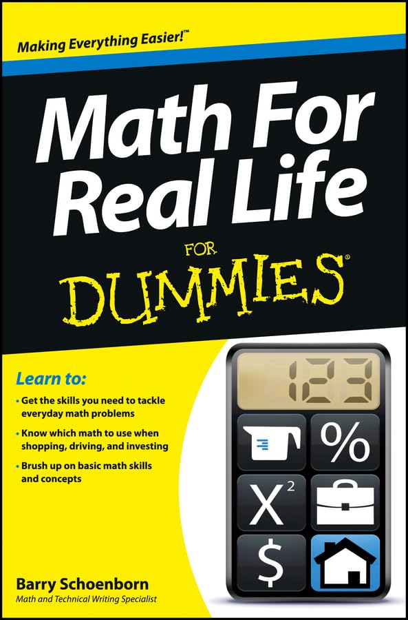 Math For Real Life For Dummies [Paperback]