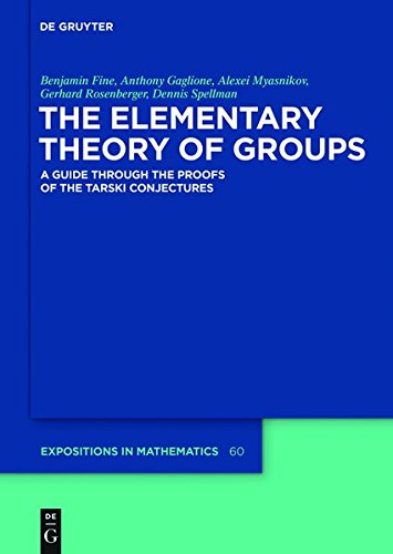 The Elementary Theory Of Groups (de Gruyter Expositions In Mathematics) [Hardcover]