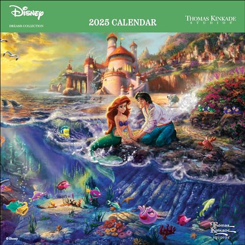 Disney Dreams Collection by Thomas Kinkade Studios: 2025 Mini Wall Calendar [Calendar]