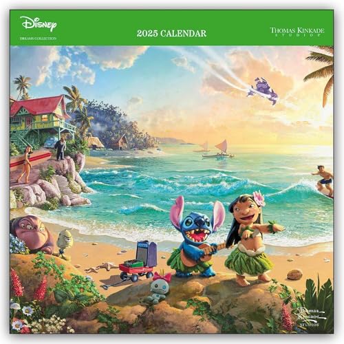 Disney Dreams Collection by Thomas Kinkade Studios: 2025 Wall Calendar [Calendar]