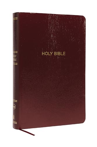 NKJV Holy Bible, Super Giant Print Reference Bible, Burgundy Leather-look, 43,00 [Paperback]