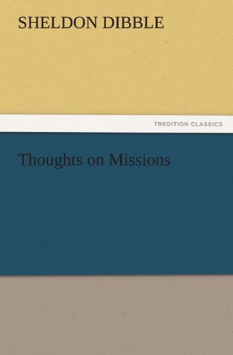 Thoughts on Missions [Paperback]