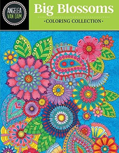 Hello Angel Big Beautiful Blossoms Coloring Collection [Paperback]