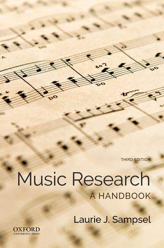 Music Research: A Handbook [Paperback]