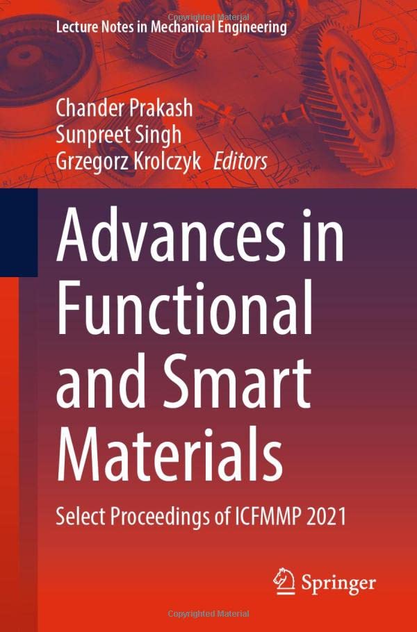 Advances in Functional and Smart Materials: Select Proceedings of ICFMMP 2021 [Paperback]