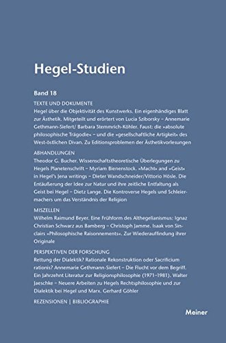 Hegel-Studien Band 18 (1983) (german Edition) [Paperback]